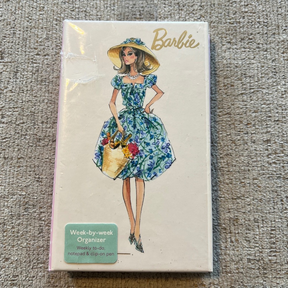 Barbie Fashion Model Collection Weekly Organizer Notepad Pen Robert Best WW029